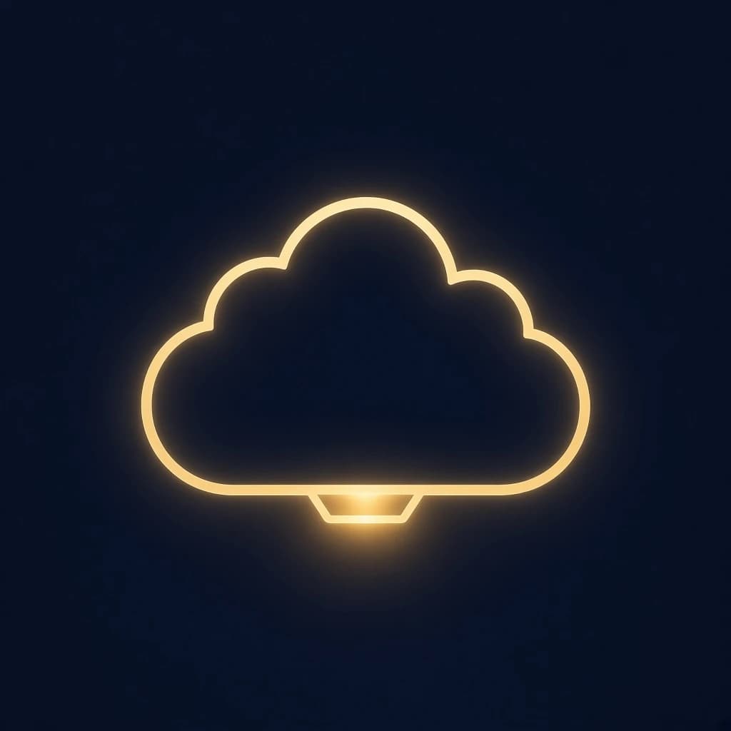 Ground gateway cloud icon